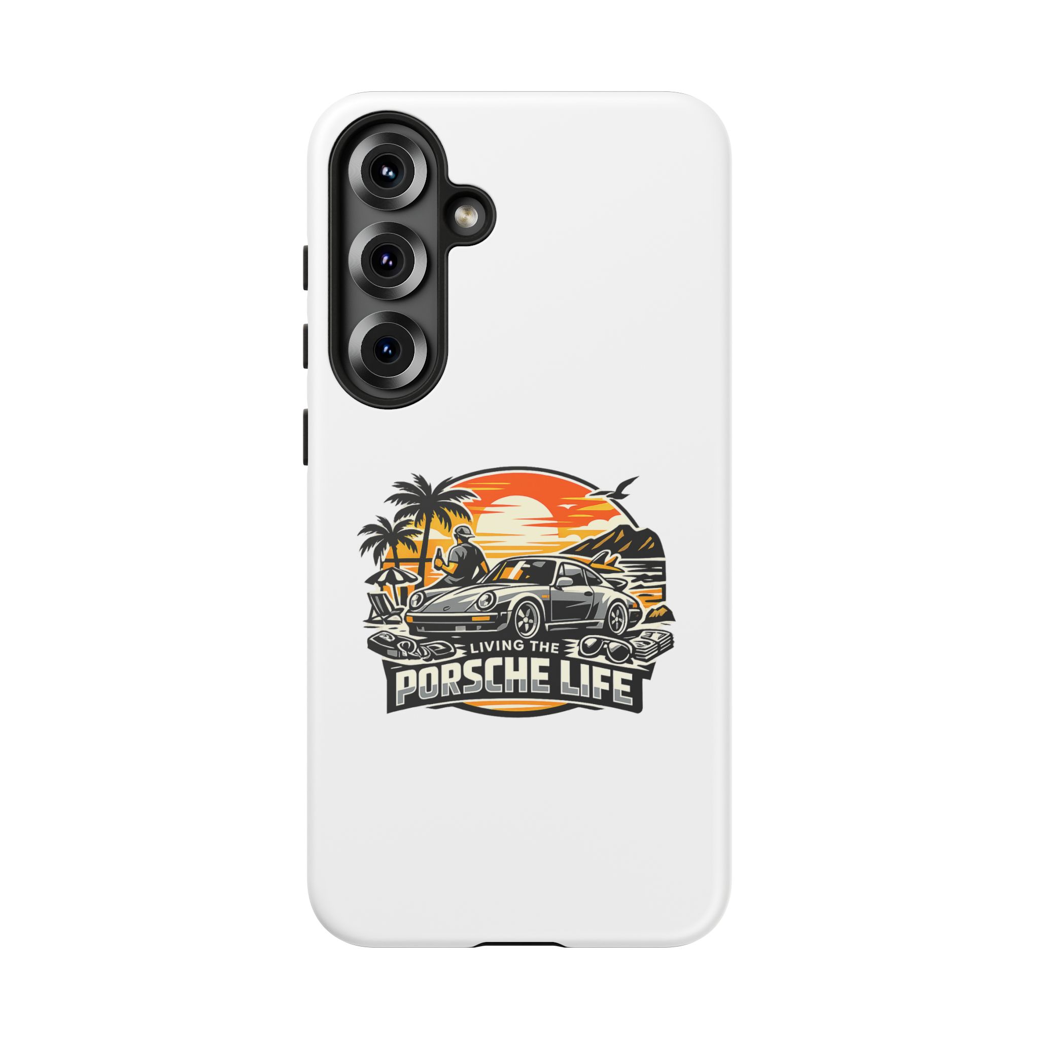 Porsche Life Phone Case — Retro Sunset Classic Car Tough Case – Bild 129