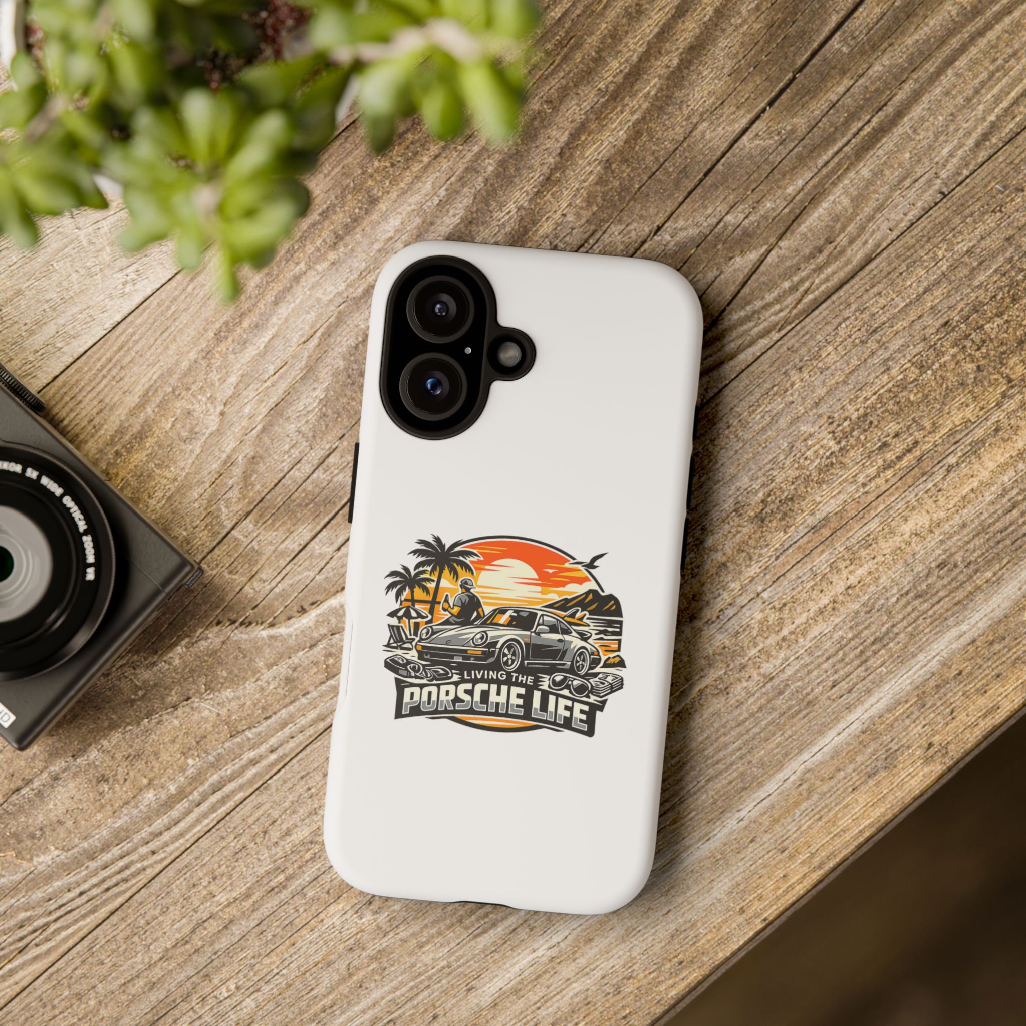 Porsche Life Phone Case — Retro Sunset Classic Car Tough Case – Bild 92