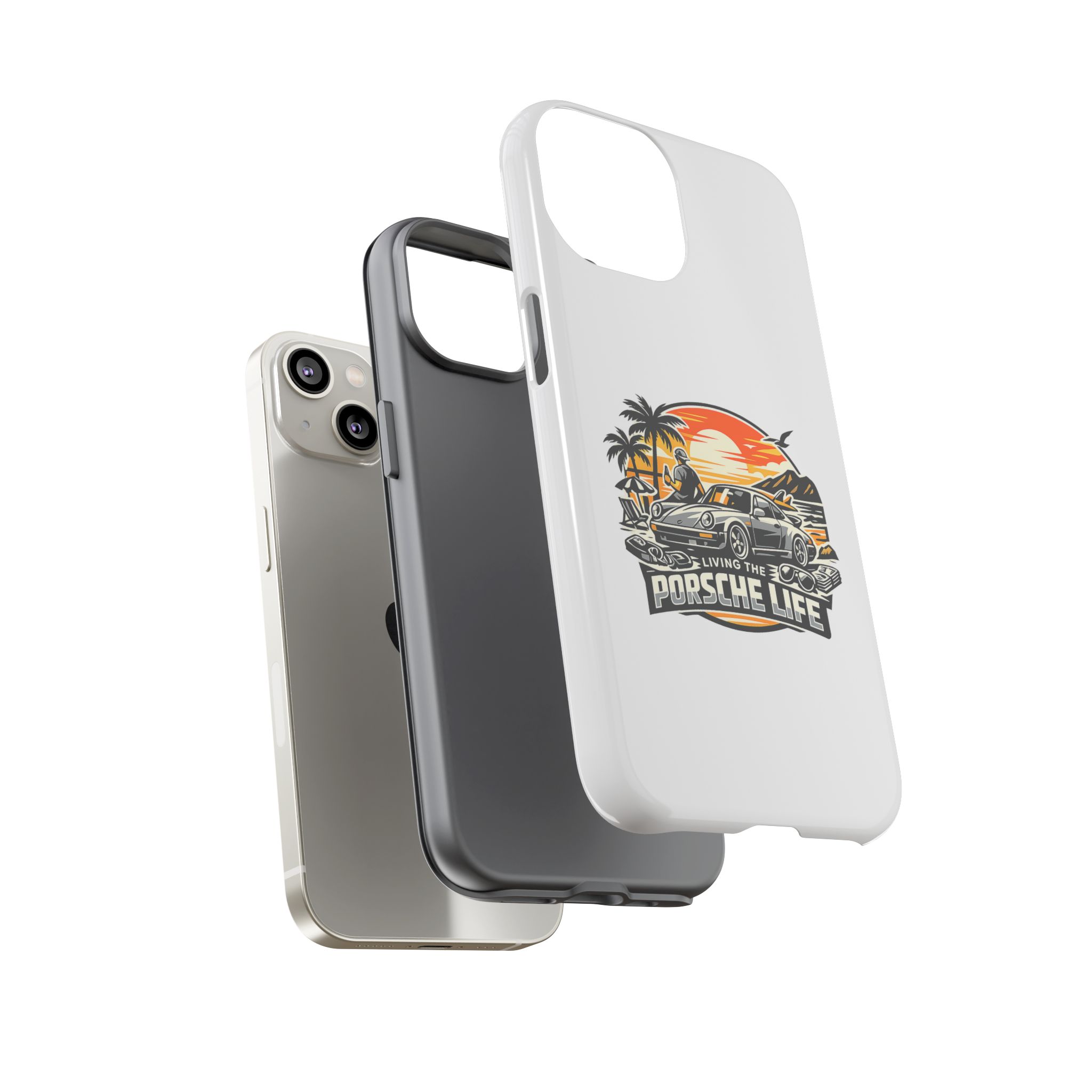 Porsche Life Phone Case — Retro Sunset Classic Car Tough Case – Bild 3