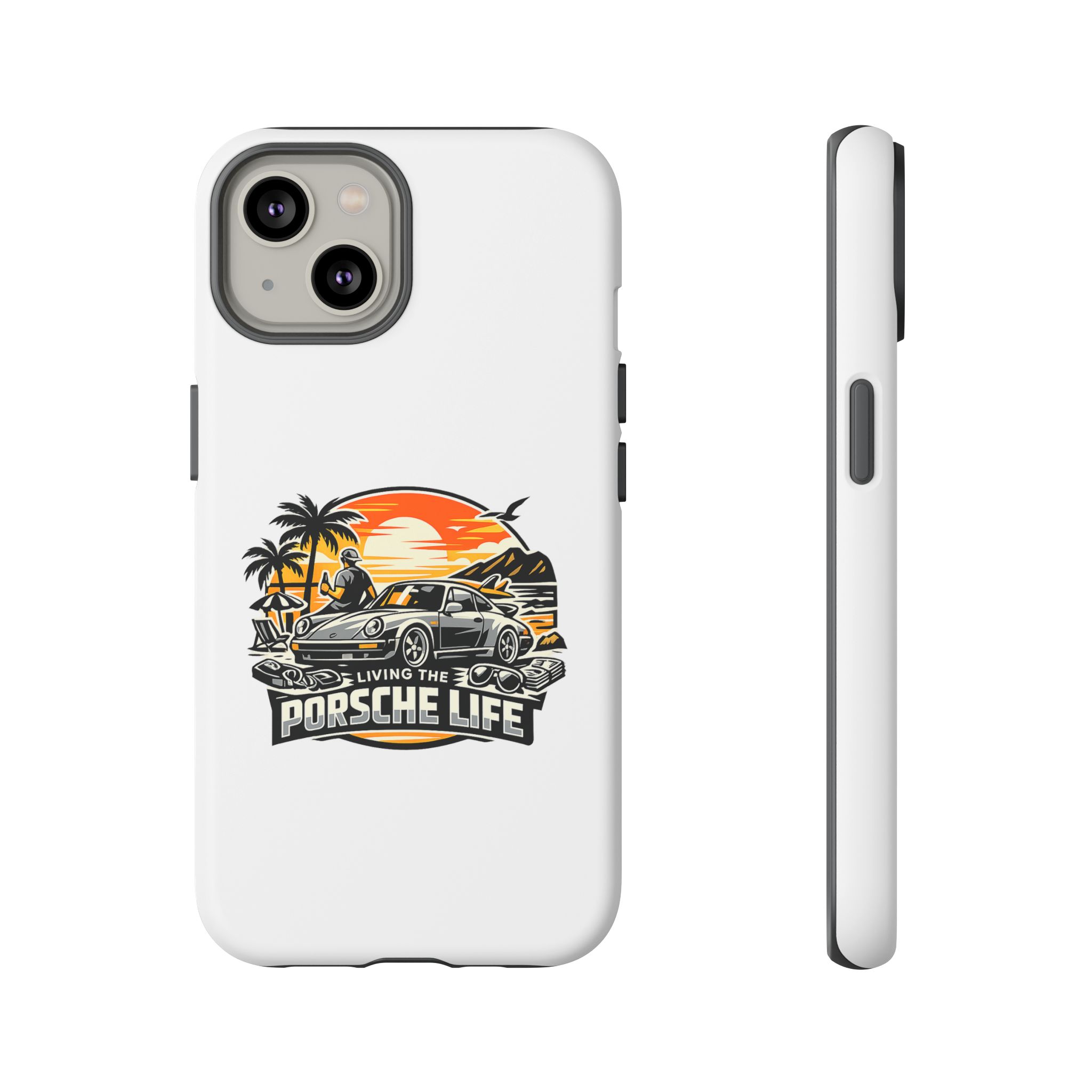 Porsche Life Phone Case — Retro Sunset Classic Car Tough Case – Bild 5