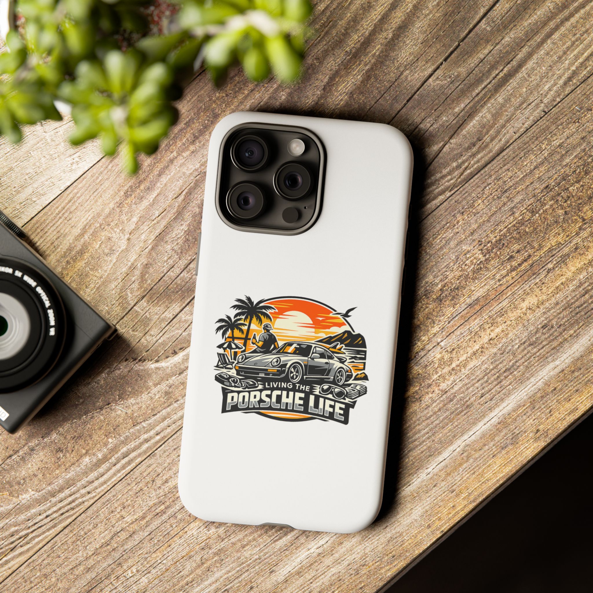 Porsche Life Phone Case — Retro Sunset Classic Car Tough Case – Bild 60