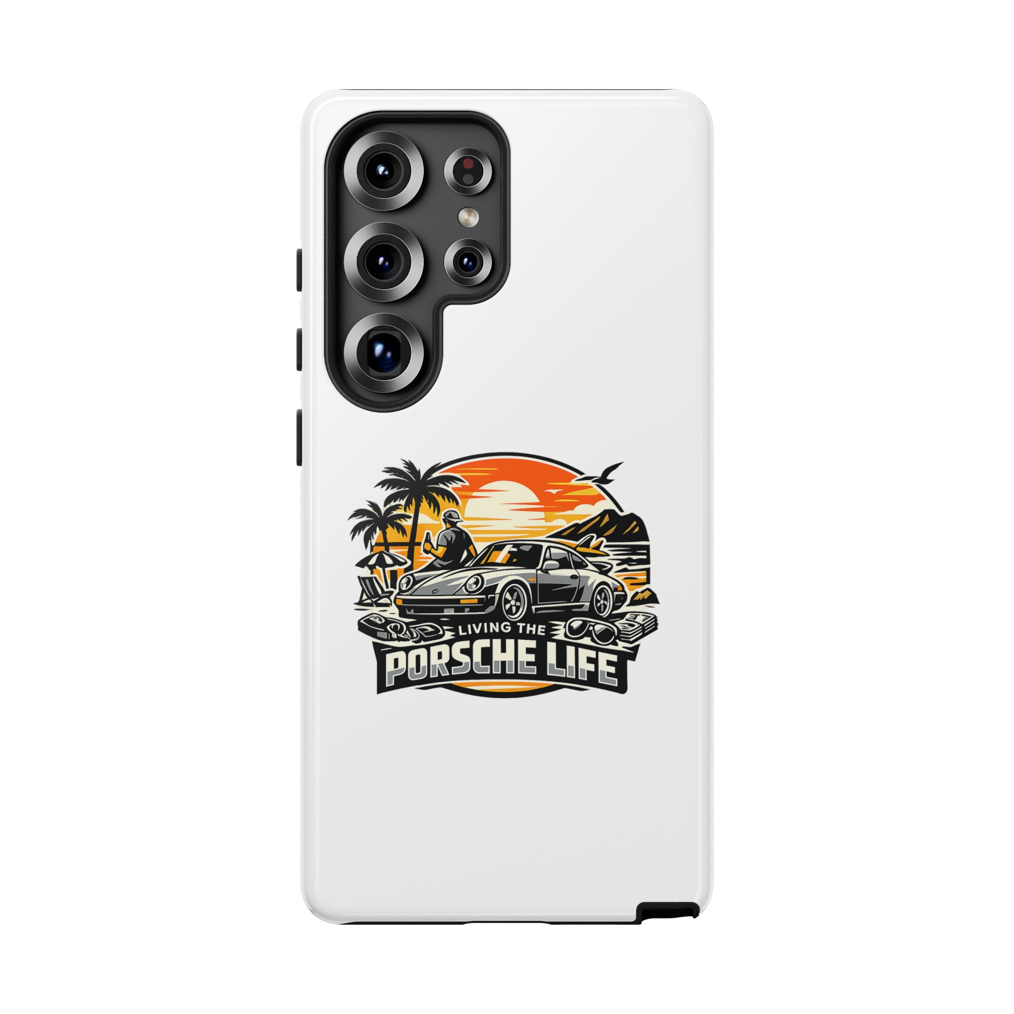 Porsche Life Phone Case — Retro Sunset Classic Car Tough Case – Bild 133