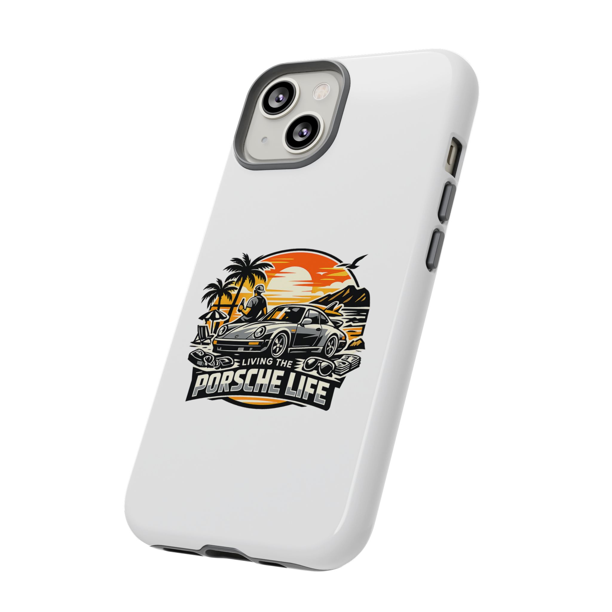 Porsche Life Phone Case — Retro Sunset Classic Car Tough Case – Bild 2