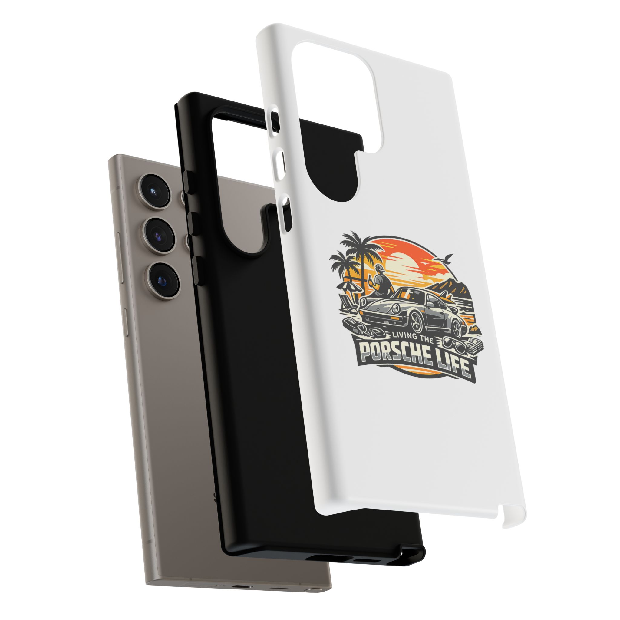 Porsche Life Phone Case — Retro Sunset Classic Car Tough Case – Bild 84