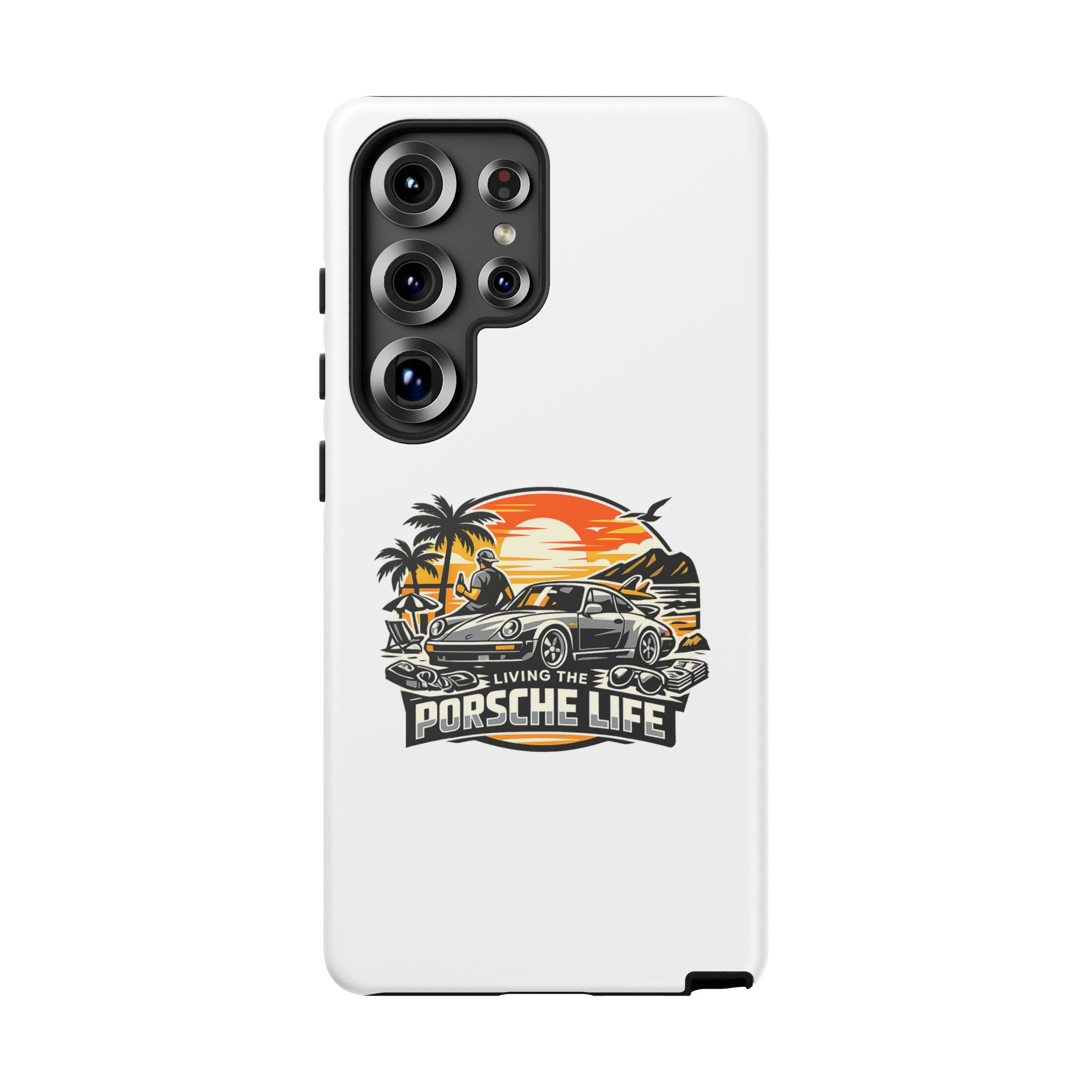 Porsche Life Phone Case — Retro Sunset Classic Car Tough Case – Bild 137