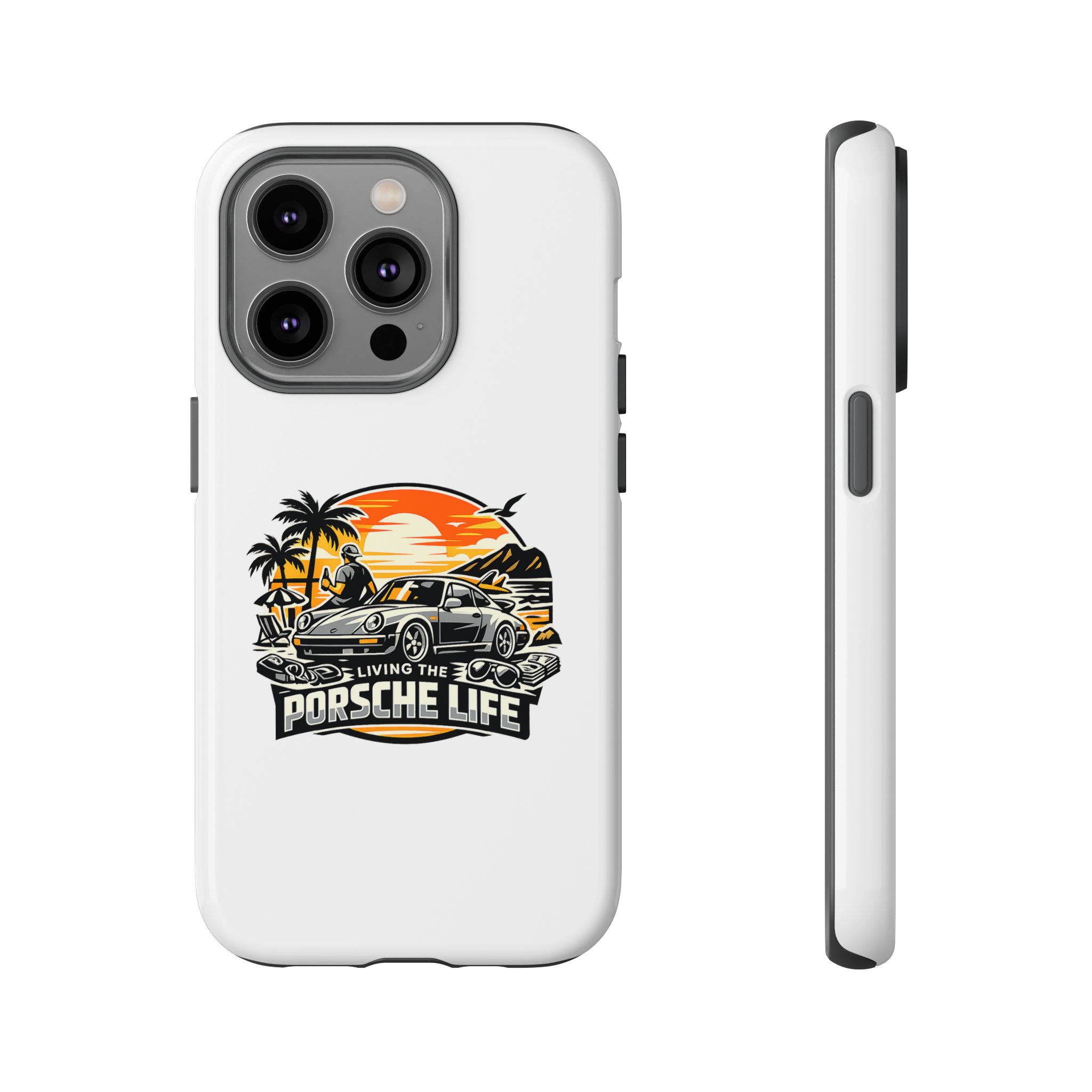 Porsche Life Phone Case — Retro Sunset Classic Car Tough Case – Bild 9