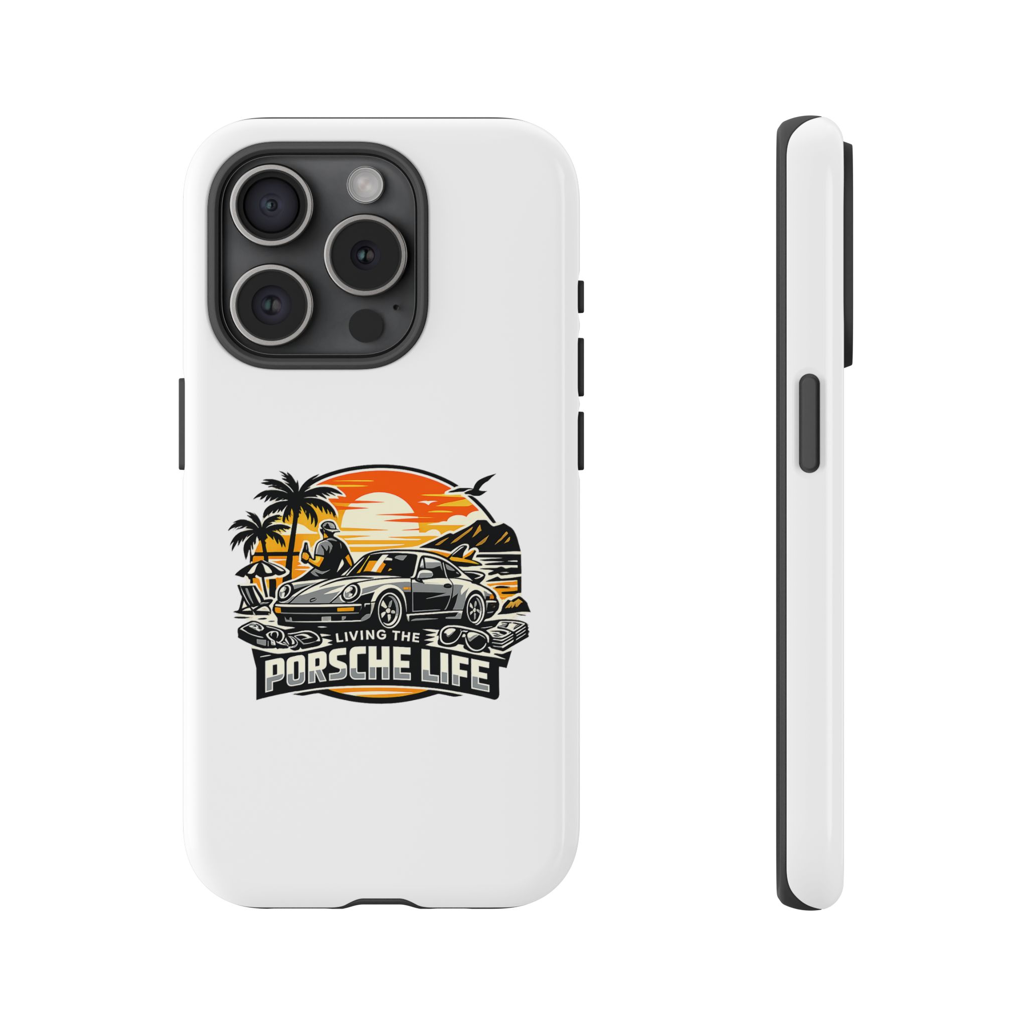 Porsche Life Phone Case — Retro Sunset Classic Car Tough Case – Bild 49