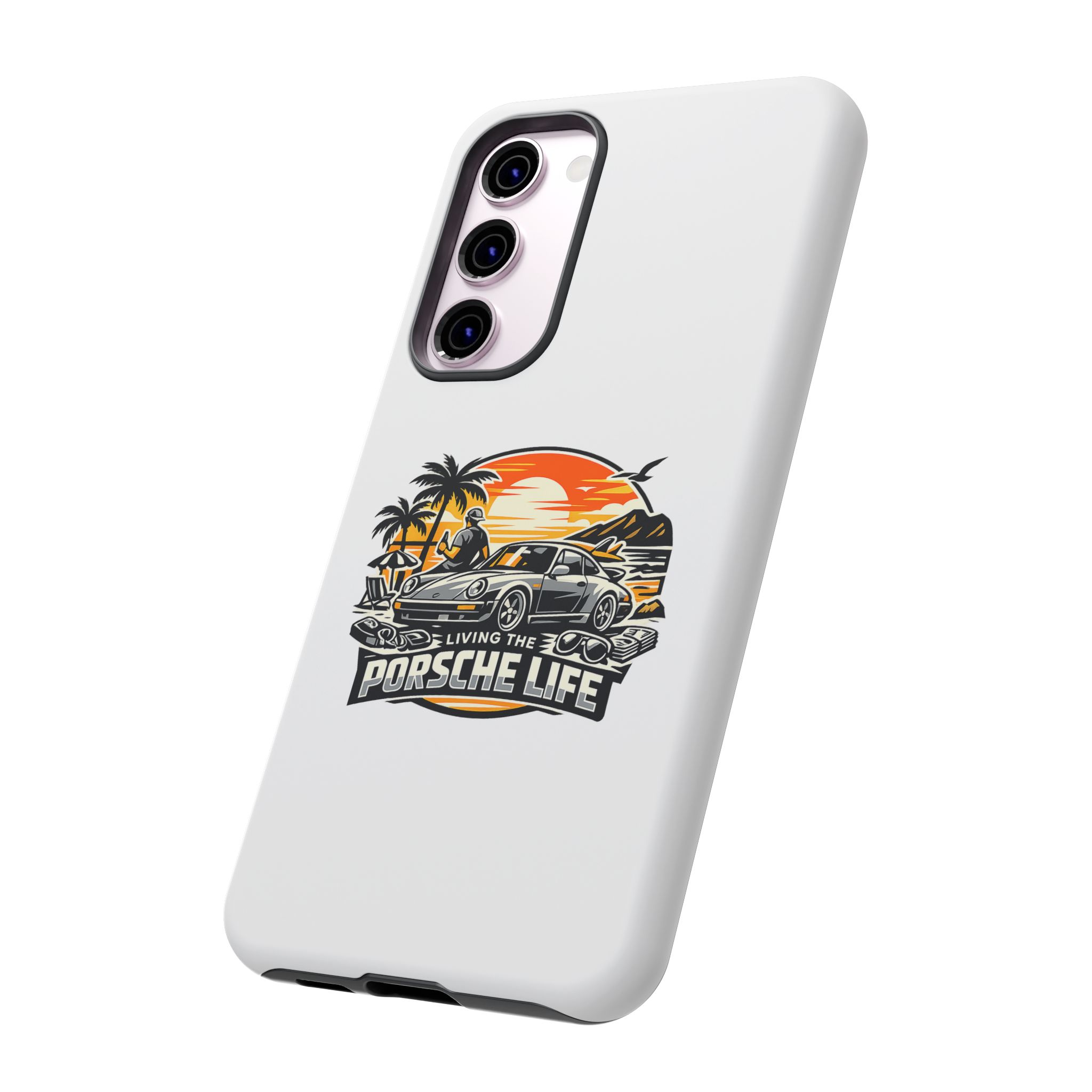 Porsche Life Phone Case — Retro Sunset Classic Car Tough Case – Bild 38